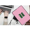 Yes fun - Groen - Roze laptophoes neopreen klein -bureau