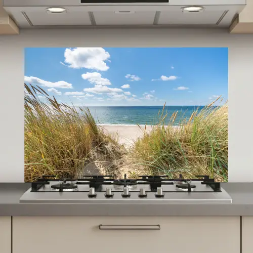 Duin - Gras - Zee - Strand keuken achterwand spatscherm klein -3d_website