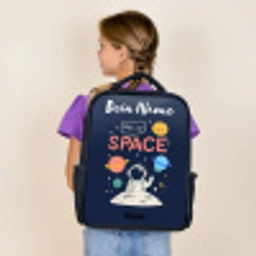 Astronaut - Quote - Planeten - Sterren Rugzak - Zwart middel -sfeer5