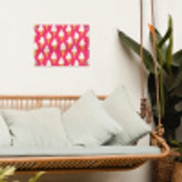 Softijs - Horentje - Roze tuinposter los doek klein 239 -sfeer7