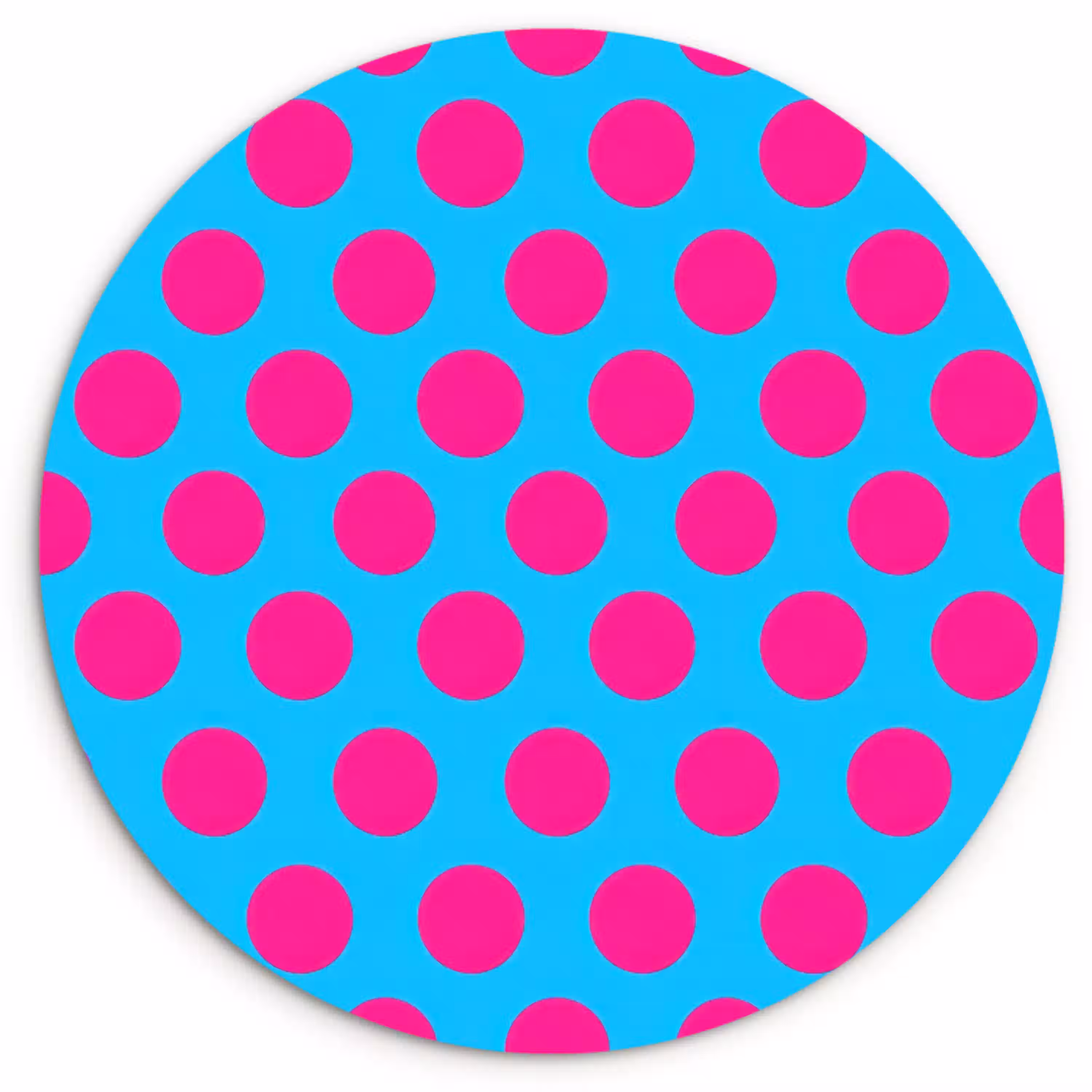 Stippen - Klassiek - Roze Wandcirkel kunststof plaat 5mm dik klein 188 -3d