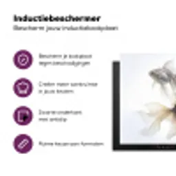 Goudvissen - Modern - Wit Inductie beschermer vinyl 3mm middel -zzzzzzz-cc-usp