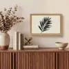 Palmblad - Subtiel - Groen - beige Light Box met kabel (Tafellamp) klein -sfeer2
