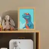 T-Rex - Blauw - Wolken - Zonnebril Light Box met kabel klein -sfeer2_kind