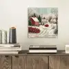 Kerstsfeer - Landelijk - Rood plexiglas 5mm klein -sfeer1
