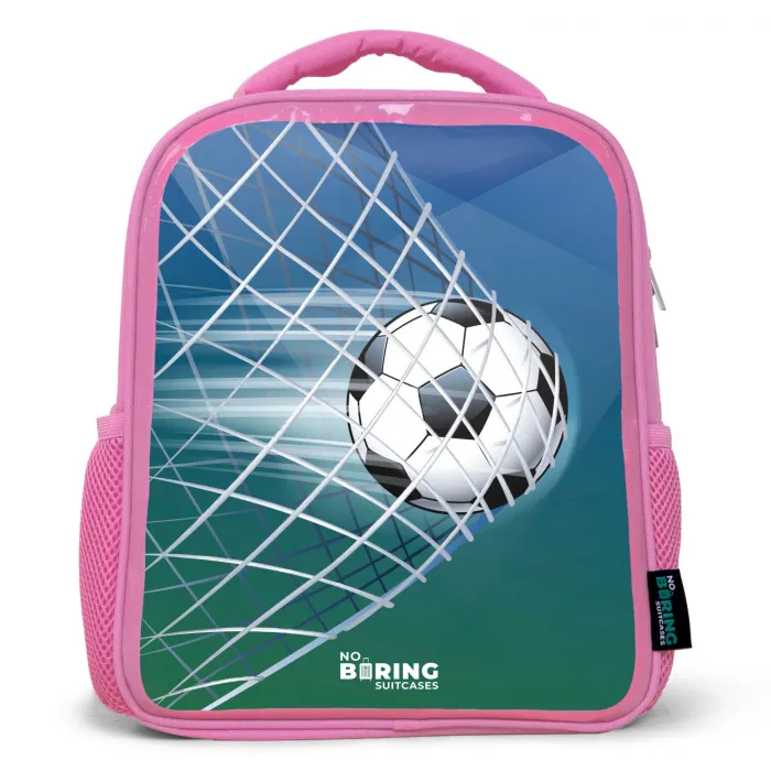 Bal in het goal Kinderrugzak - Roze middel -3d