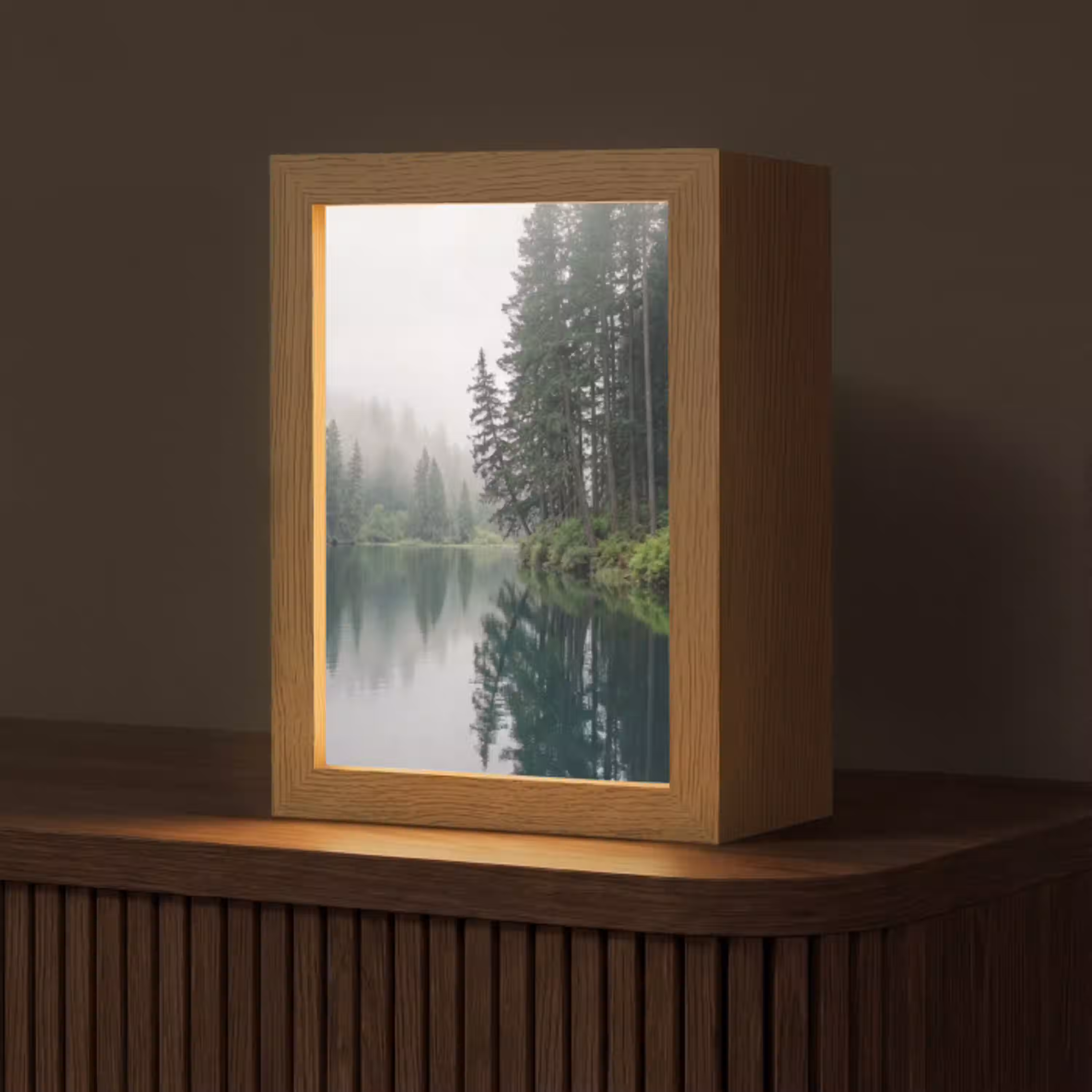Bergen - Meer - Bos Light Box met kabel (Tafellamp) klein -z3d_website