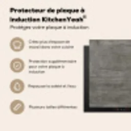 Structuur - Beton - Steen - Patronen Inductie beschermer vinyl 3mm middel 274 -usfeer2_FR