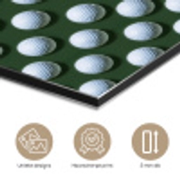 Ballen - Golf - Groen aluminium wit klein 46 -closeup_NL