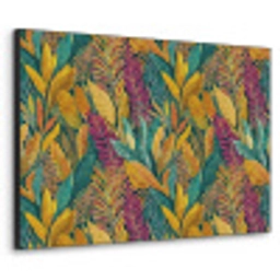 Tropische - Botanisch - Patroon - Kleurrijk - Exotisch Textielframe zwart klein 947 -3d