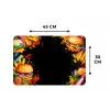 Fastfood - Graffiti - Hamburger - Eten - Modern Placemat vinyl groot -specs