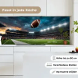 Football - Bal - Stadion - Sport keuken achterwand 2 middel -sfeer4_DE