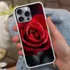 Rood - Roos - Romantisch Hoesje iPhone 16 Pro Max met koord klein -sfeer3