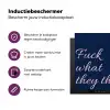 Fuck what they think - Blauw - Cursief Inductie beschermer vinyl 3mm klein -zzzzzzz-cc-usp