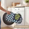 Patroon - Geblok - Blauw - Slow down you're doing fine Badmat klein -USP_WasbaarDE