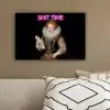 Portret - Humor - Neon canvas 2cm klein -sfeer3