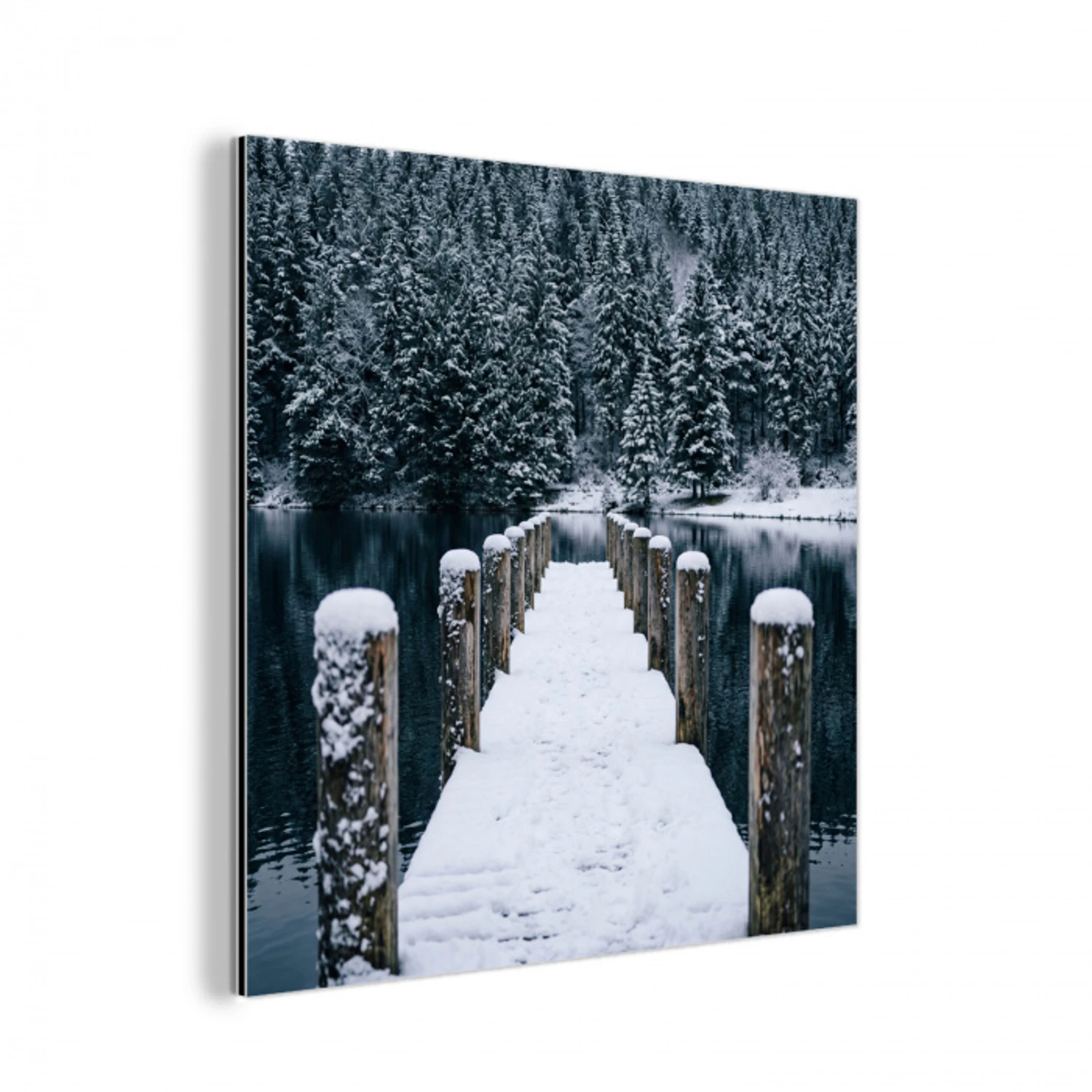 Steiger - Meer - Sneeuw - Bergen - Rustgevend aluminium wit klein -3d