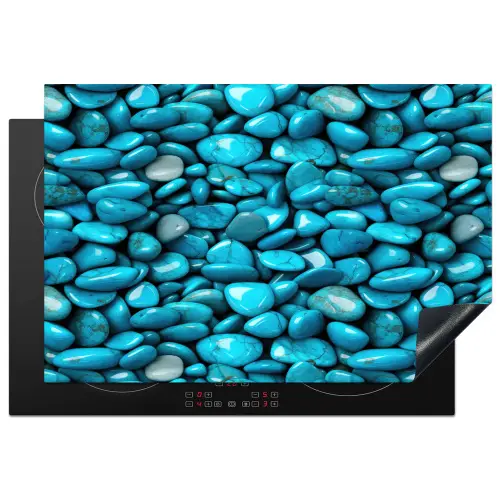 Glanzende - Blauwe - Stenen Inductie beschermer vinyl 3mm klein 276 -3d