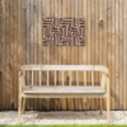 Abstract - Patroon - Bruin Tuinposter op houten frame 2 cm dik klein 845 -sfeer4