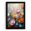 Klaprozen - Bloemen - Kunst - Botanisch fotolijst zwart zonder passe partout klein -3d
