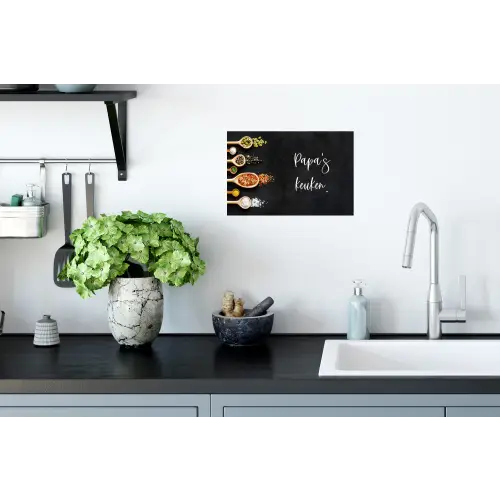 Quotes - Spreuken - Keuken - Papa's keuken - Papa Muursticker klein -keuken