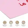 Tekst - Roze - Love - Hart poster papier klein -closeup_NL