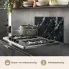 Marmer - Zwart - Luxe keuken achterwand spatscherm klein -usp_NL