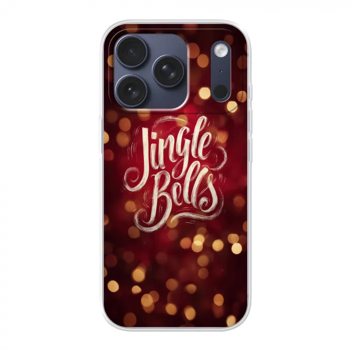 Jingle - Bells - Kerst - Rood Telefoonhoesje iPhone 17 Pro klein -3d