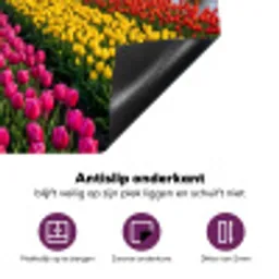 Tulpen - Holland - Molen - Kleurrijk Inductie beschermer vinyl 3mm klein -zzzzzzz-cc-onderkant