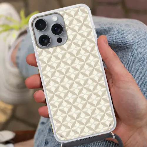 Patroon - Klassiek - Beige Hoesje iPhone 16 Pro Max met koord klein 804 -sfeer3