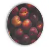 Fruit - Close up - Nectarines Akoestische PET Vilt - Rond klein -3d