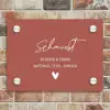 Terracotta - Sierlijk Naambord Rechthoek middel -sfeer3