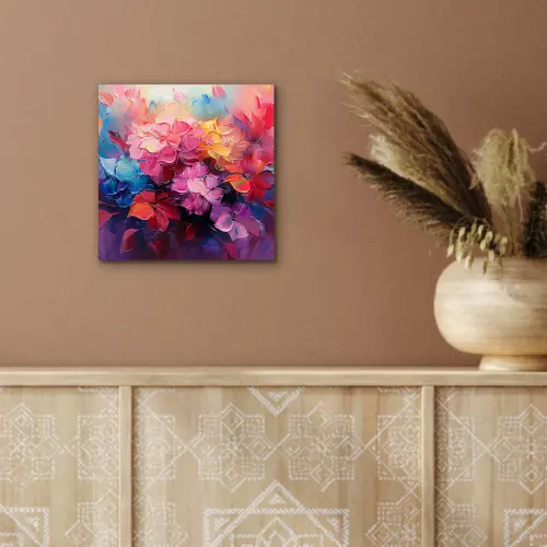 Bloemen - Roze - Watercolor - Kunst aluminium wit klein -sfeer4