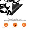 Silhouet - Bloemen - Wit - Zwart Inductie beschermer vinyl 3mm klein 276 -zzzzzzz-td-onderkant