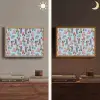 Laarzen - Patroon - Disco Light Box met batterij (Wandlamp) middel 907 -sfeer3