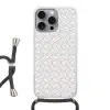Grafisch - Patroon - Modern -  Opvallend Hoesje iPhone 16 Pro Max met koord klein 804 -3d