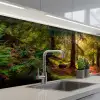 Bos - Pad - Bomen - Groen - Zon - Natuur keuken achterwand 2 middel -3d_schuin