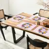 Bloemenkrans - Kleurrijk - Moeder Placemat vinyl groot -zzsfeer4_Kitchenyeah-website