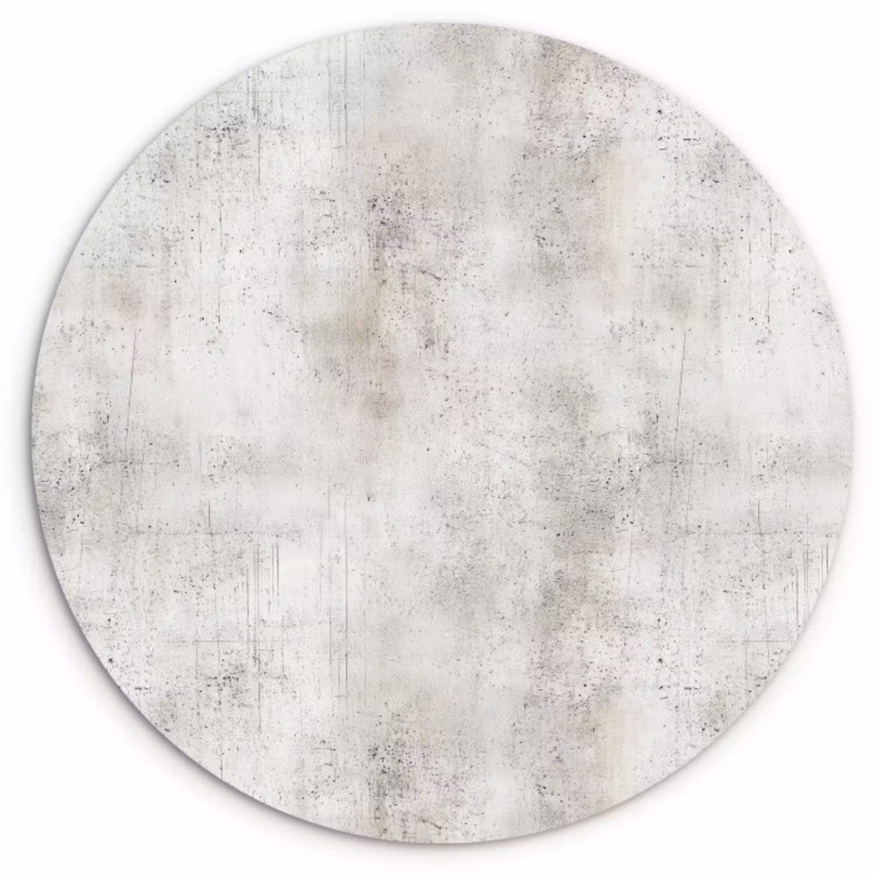 Grijs - Beton - Verweerd Wandcirkel kunststof plaat 5mm dik klein 188 -3d