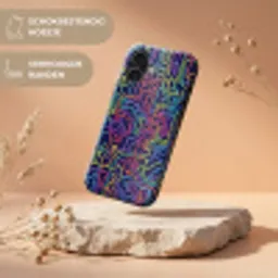 Retro - Abstract - Neon Toughcase MagSafe Apple iPhone 17 klein -USP_RandenV_NL