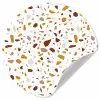 Terrazzo -  Patroon - Wit - Urban Wandcirkel behangsticker klein 186 -3d