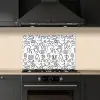 Vormen - Abstract - Zwart - Wit keuken achterwand spatscherm klein 900 -sfeer1