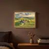 Toscane - Landschap - Wijngaarden Light Box met batterij (Wandlamp) middel -sfeer4
