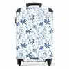Vakantie patroon blauw NBS - Handbagage koffer - Kinderen Unisex middel -productfoto_recht