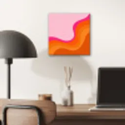 Retro - Waves - Kleurrijk aluminium wit klein -sfeer5