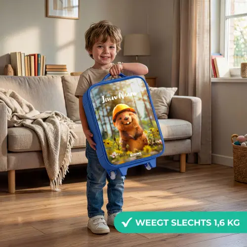 Benno Bloembouwer Kinderkoffer - Blauw klein -sfeer2_NL