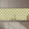 Klassiek - Waaier - Groen keuken achterwand 2 middel 871 zz_3dshopping
