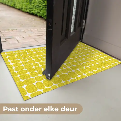 Stippen - Modern - Geel Deurmat klein 898 -USP_NL