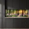 Bos - Bloemen - Lavendel - Zon - Paars - Natuur keuken achterwand 2 groot -sfeer1