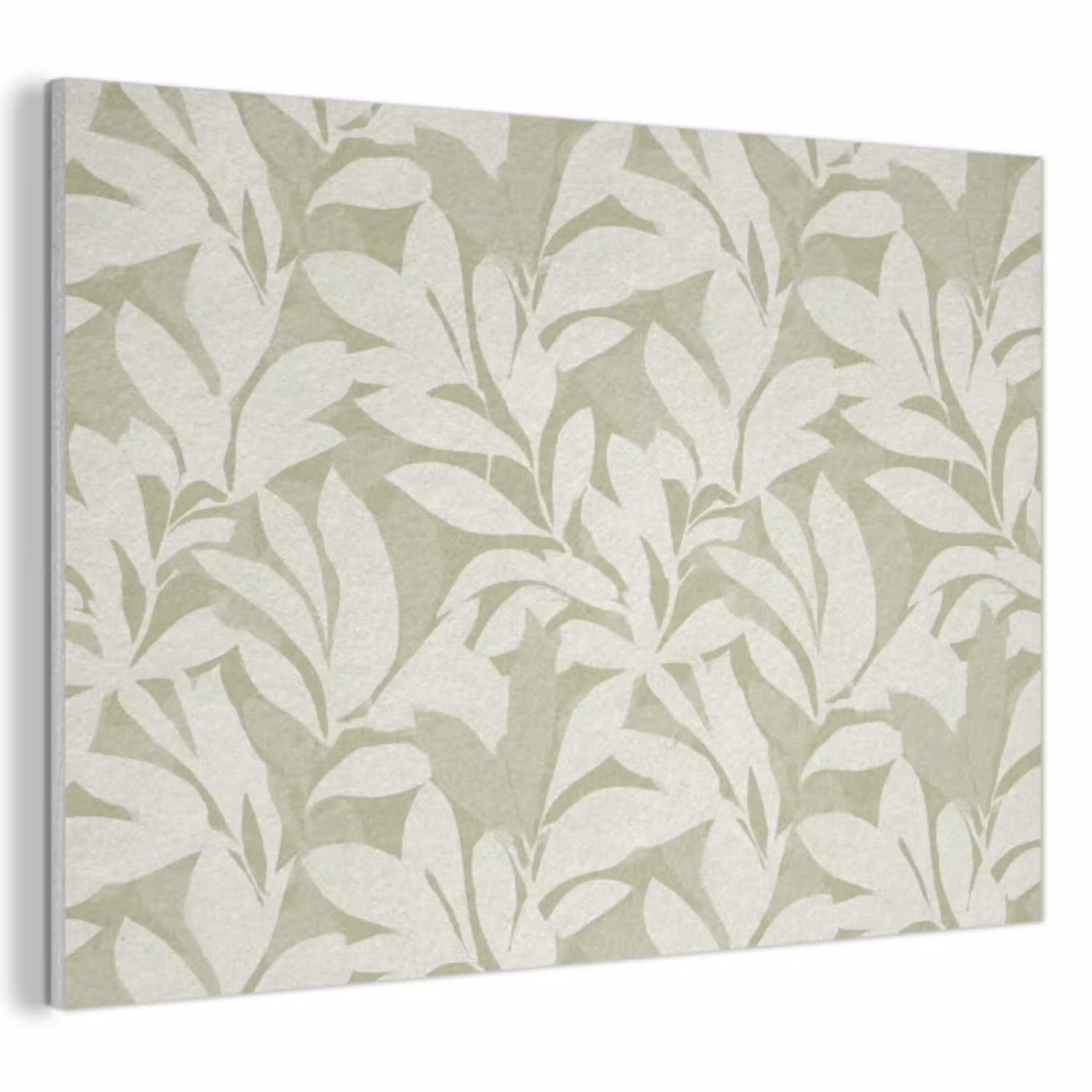 Saliegroen - Botanisch - Minimalistisch - Patroon PET vilt klein 837 -3d